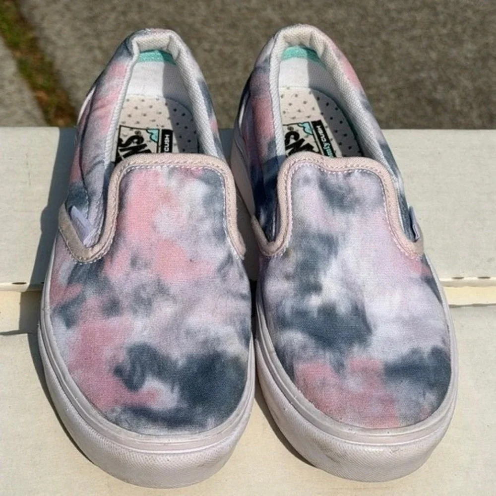 Vans Kids Cloud Wash ComfyCush Slip-On‎ Shoes in Tie-Dye